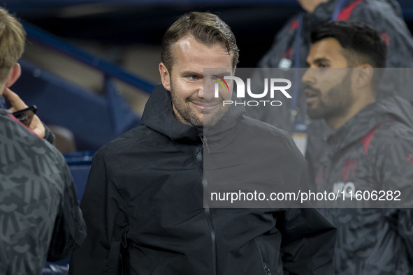 Watford F.C. manager Tom Cleverley during the Carabao Cup Third Round match between Manchester City and Watford at the Etihad Stadium in Man...