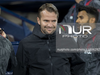 Watford F.C. manager Tom Cleverley during the Carabao Cup Third Round match between Manchester City and Watford at the Etihad Stadium in Man...