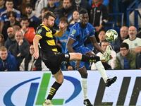 Curtis Stokes (14 Barrow) is in action during the Carabao Cup Third Round match between Chelsea and Barrow at Stamford Bridge in London on S...