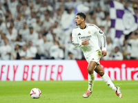 Jude Bellingham central midfield of Real Madrid and England during the La Liga match between Real Madrid CF and Deportivo Alavés at Estadio...