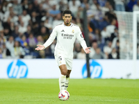 Jude Bellingham central midfield of Real Madrid and England during the La Liga match between Real Madrid CF and Deportivo Alavés at Estadio...