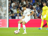 Jesus Vallejo centre-back of Real Madrid and Spainduring the La Liga match between Real Madrid CF and Deportivo Alavés at Estadio Santiago B...