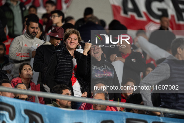 Players of River Plate from Argentina and Colo Colo from Chile during a second leg soccer game of the quarterfinals of the Copa Libertadores...