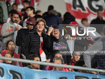 Players of River Plate from Argentina and Colo Colo from Chile during a second leg soccer game of the quarterfinals of the Copa Libertadores...