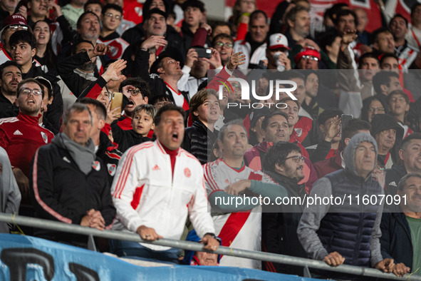 Players of River Plate from Argentina and Colo Colo from Chile during a second leg soccer game of the quarterfinals of the Copa Libertadores...