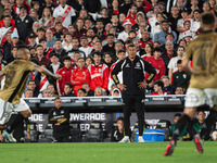 Players of River Plate from Argentina and Colo Colo from Chile during a second leg soccer game of the quarterfinals of the Copa Libertadores...