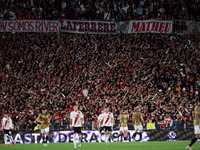 Players of River Plate from Argentina and Colo Colo from Chile during a second leg soccer game of the quarterfinals of the Copa Libertadores...