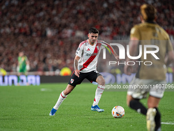 Players of River Plate from Argentina and Colo Colo from Chile during a second leg soccer game of the quarterfinals of the Copa Libertadores...