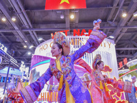 Vietnam's stand performs at the 21st China-Asean Expo in Nanning, China, on September 25, 2024. (