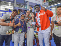 African businessmen attend the 21st China-Asean Expo in Nanning, China, on September 25, 2024. (