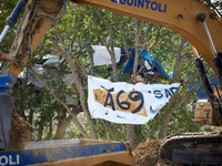 Atosca continues its construction and demolition work as squirrels still stand in the trees at the 'Verger' ZAD. For the 5th day, Gendarmeri...