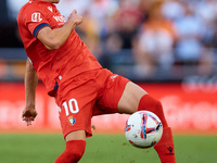 Aimar of CA Osasuna is in action during the LaLiga EA Sports match between Valencia CF and CA Osasuna at Mestalla stadium in Valencia, Spain...