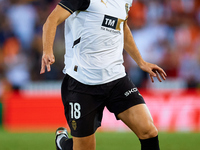 Pepelu of Valencia CF is in action during the LaLiga EA Sports match between Valencia CF and CA Osasuna at Mestalla stadium in Valencia, Spa...