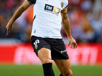 Pepelu of Valencia CF is in action during the LaLiga EA Sports match between Valencia CF and CA Osasuna at Mestalla stadium in Valencia, Spa...