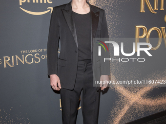 Robert Aramayo attends ''The Lord Of The Rings: The Rings Of Power'' Season 2 New York Premiere at The Whitby Hotel in New York, USA, on Sep...