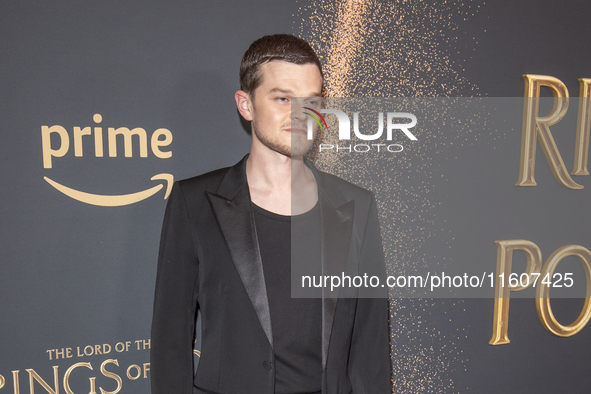 Robert Aramayo attends ''The Lord Of The Rings: The Rings Of Power'' Season 2 New York Premiere at The Whitby Hotel in New York, USA, on Sep...