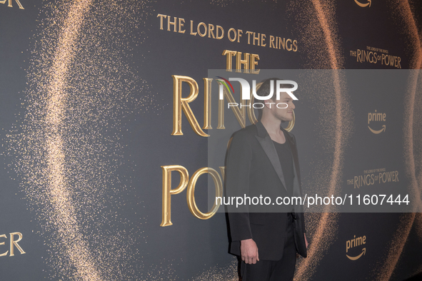 Robert Aramayo attends ''The Lord Of The Rings: The Rings Of Power'' Season 2 New York Premiere at The Whitby Hotel in New York, USA, on Sep...