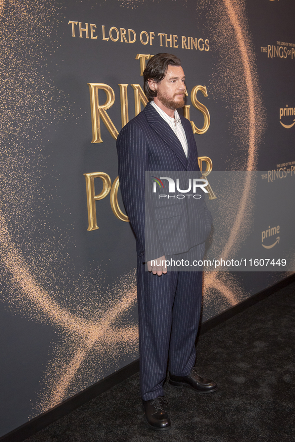 Benjamin Walker attends ''The Lord Of The Rings: The Rings Of Power'' Season 2 New York Premiere at The Whitby Hotel in New York, USA, on Se...