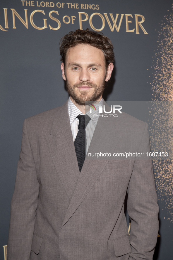 Charlie Vickers attends ''The Lord Of The Rings: The Rings Of Power'' Season 2 New York Premiere at The Whitby Hotel in New York, USA, on Se...