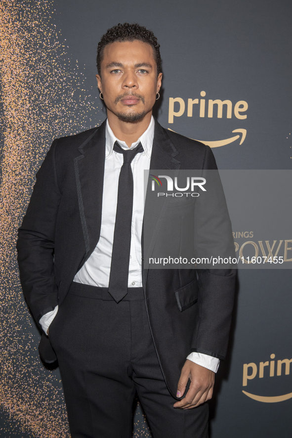 Ismael Cruz Cordova attends ''The Lord Of The Rings: The Rings Of Power'' Season 2 New York Premiere at The Whitby Hotel in New York, USA, o...