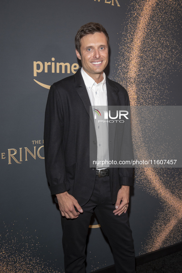 Alex Disenhof attends ''The Lord Of The Rings: The Rings Of Power'' Season 2 New York Premiere at The Whitby Hotel in New York, USA, on Sept...