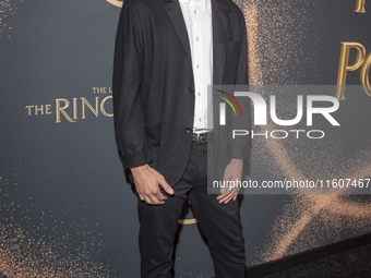 Alex Disenhof attends ''The Lord Of The Rings: The Rings Of Power'' Season 2 New York Premiere at The Whitby Hotel in New York, USA, on Sept...