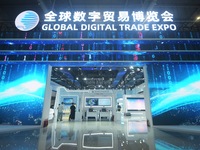 The audience visits the Global Digital Trade Expo in Hangzhou, China, on September 25, 2024. (