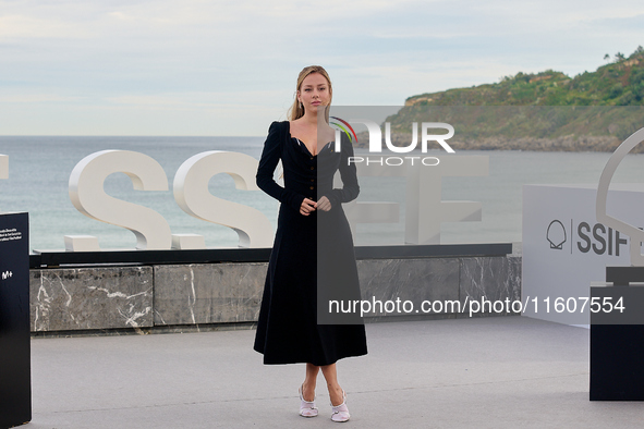 Esther Exposito attends the Photocall El Llanto during the 72nd San Sebastian International Film Festival in San Sebastian, Spain, on Septem...