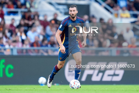 Bryan Cristante of AS Roma during the Serie A Enilive match between AS Roma and Udinese Calcio at Stadio Olimpico on September 22, 2024 in R...