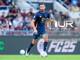 Bryan Cristante of AS Roma during the Serie A Enilive match between AS Roma and Udinese Calcio at Stadio Olimpico on September 22, 2024 in R...