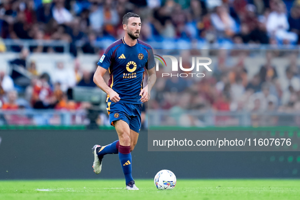 Bryan Cristante of AS Roma during the Serie A Enilive match between AS Roma and Udinese Calcio at Stadio Olimpico on September 22, 2024 in R...