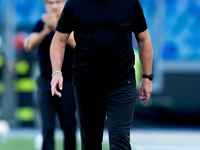 Kosta Runjaic head coach of Udinese Calcio looks on during the Serie A Enilive match between AS Roma and Udinese Calcio at Stadio Olimpico o...