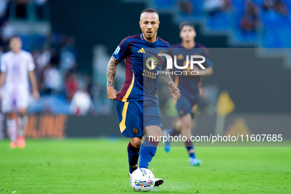 Angelino of AS Roma during the Serie A Enilive match between AS Roma and Udinese Calcio at Stadio Olimpico on September 22, 2024 in Rome, It...