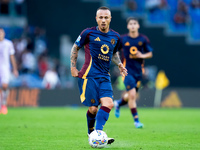 Angelino of AS Roma during the Serie A Enilive match between AS Roma and Udinese Calcio at Stadio Olimpico on September 22, 2024 in Rome, It...