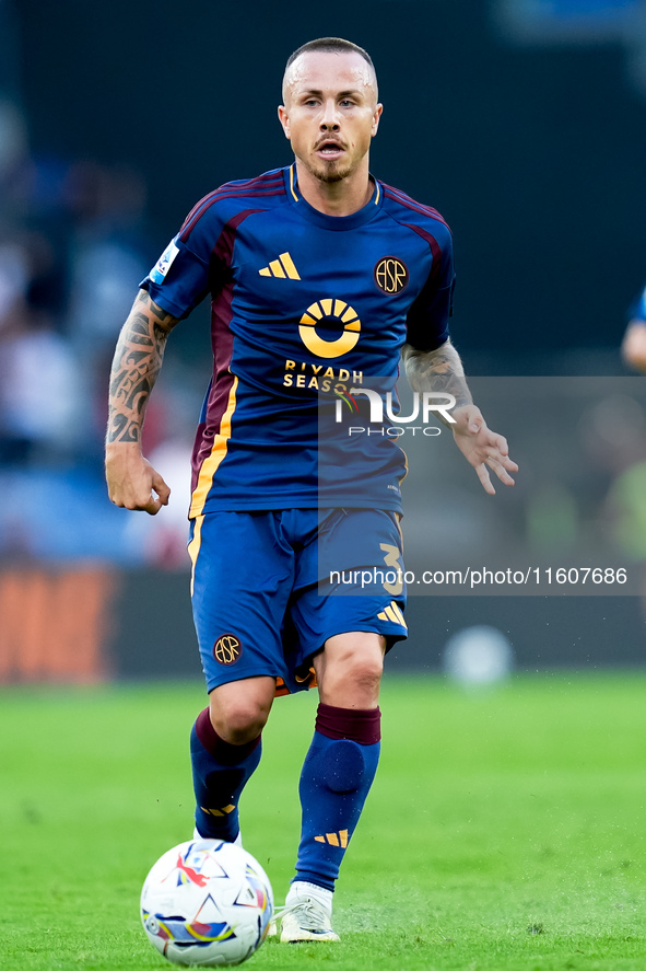 Angelino of AS Roma during the Serie A Enilive match between AS Roma and Udinese Calcio at Stadio Olimpico on September 22, 2024 in Rome, It...