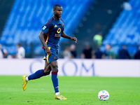 Evan Ndicka of AS Roma during the Serie A Enilive match between AS Roma and Udinese Calcio at Stadio Olimpico on September 22, 2024 in Rome,...