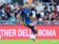 Zeki Celik of AS Roma during the Serie A Enilive match between AS Roma and Udinese Calcio at Stadio Olimpico on September 22, 2024 in Rome,...