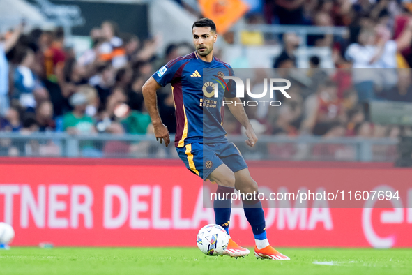 Zeki Celik of AS Roma during the Serie A Enilive match between AS Roma and Udinese Calcio at Stadio Olimpico on September 22, 2024 in Rome,...