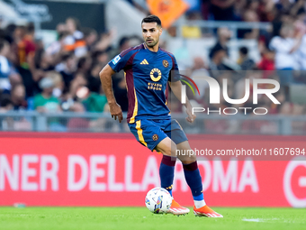 Zeki Celik of AS Roma during the Serie A Enilive match between AS Roma and Udinese Calcio at Stadio Olimpico on September 22, 2024 in Rome,...