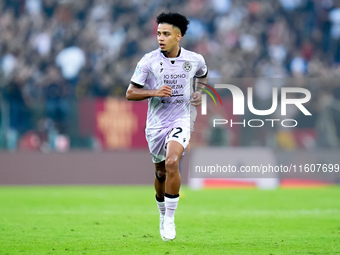 Brenner of Udinese Calcio during the Serie A Enilive match between AS Roma and Udinese Calcio at Stadio Olimpico on September 22, 2024 in Ro...