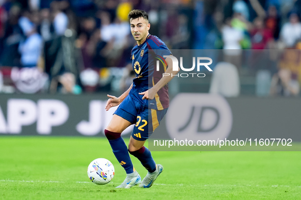 Stephan El Shaarawy of AS Roma during the Serie A Enilive match between AS Roma and Udinese Calcio at Stadio Olimpico on September 22, 2024...