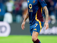 Lorenzo Pellegrini of AS Roma during the Serie A Enilive match between AS Roma and Udinese Calcio at Stadio Olimpico on September 22, 2024 i...