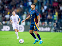 Lorenzo Pellegrini of AS Roma during the Serie A Enilive match between AS Roma and Udinese Calcio at Stadio Olimpico on September 22, 2024 i...