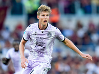 Thomas Thiesson Kristensen of Udinese Calcio during the Serie A Enilive match between AS Roma and Udinese Calcio at Stadio Olimpico on Septe...