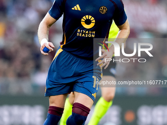 Artem Dovbyk of AS Roma during the Serie A Enilive match between AS Roma and Udinese Calcio at Stadio Olimpico on September 22, 2024 in Rome...