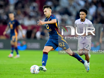 Stephan El Shaarawy of AS Roma during the Serie A Enilive match between AS Roma and Udinese Calcio at Stadio Olimpico on September 22, 2024...