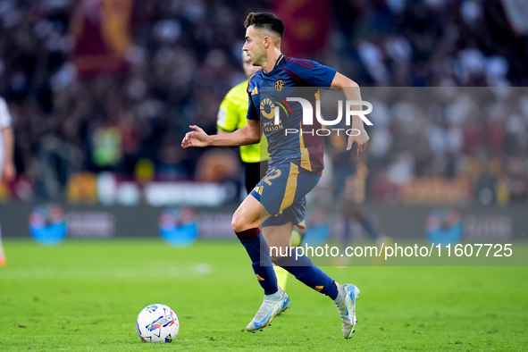 Stephan El Shaarawy of AS Roma during the Serie A Enilive match between AS Roma and Udinese Calcio at Stadio Olimpico on September 22, 2024...