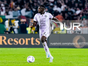 Hassane Kamara of Udinese Calcio during the Serie A Enilive match between AS Roma and Udinese Calcio at Stadio Olimpico on September 22, 202...