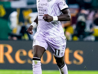 Hassane Kamara of Udinese Calcio during the Serie A Enilive match between AS Roma and Udinese Calcio at Stadio Olimpico on September 22, 202...