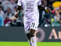 Hassane Kamara of Udinese Calcio during the Serie A Enilive match between AS Roma and Udinese Calcio at Stadio Olimpico on September 22, 202...